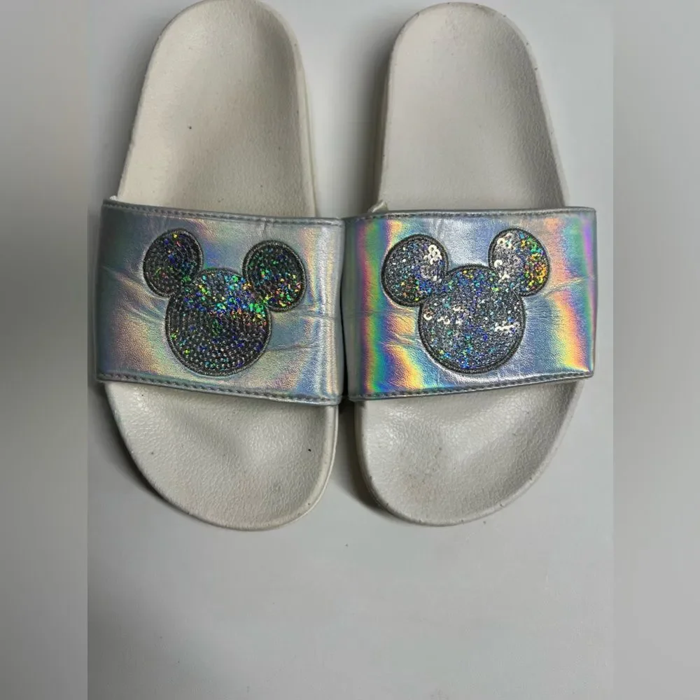 Disney Holographic Kids Sliders Size 5